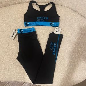 NWT Ethika subzero legging set S/M blue